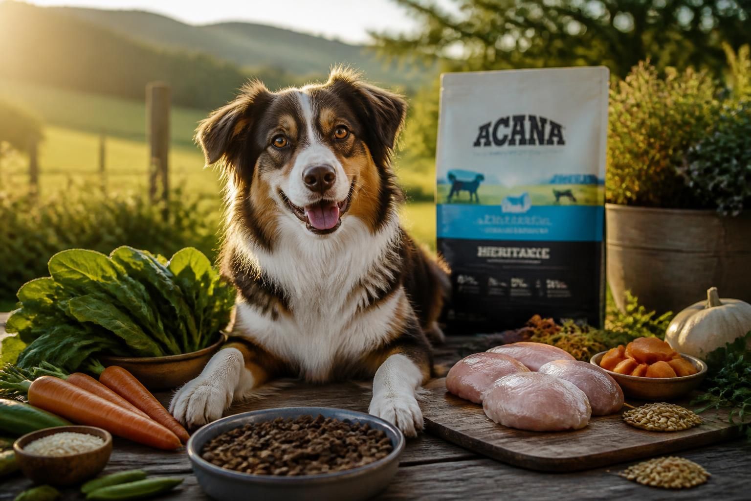 découvrez les croquettes acana, une alimentation naturelle et équilibrée spécialement conçue pour la santé et le bien-être de votre chien.