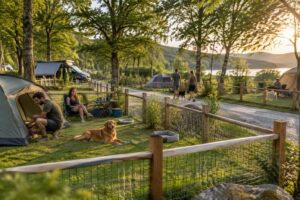 Camping avec espaces clôturés spécialement dédiés à vos chiens