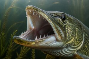 Comprendre la morsure du brochet : focus sur ses redoutables dents