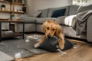 Jusqu&rsquo;à quel âge un chien peut-il avoir des comportements destructeurs ?