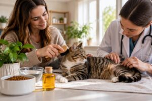 Solutions naturelles pour lutter contre la perte de poils chez le chat